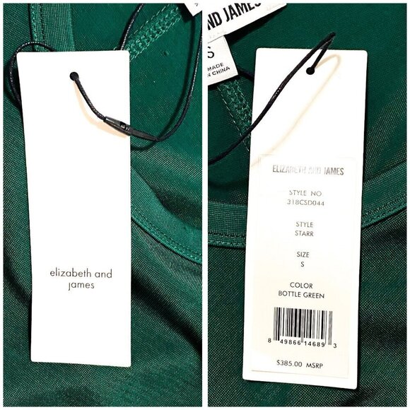 Elizabeth And James Starr Bodycon Dress in Green, Size S, New with tag - Picture 5 of 11
